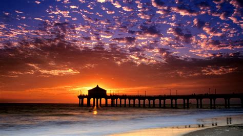 Wallpapers California Beach Colorful Sky Manhattan Backgrounds 43