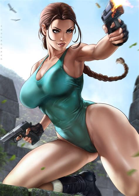 Lara Croft Tomb Raider Drawn By Dandon Fuga Danbooru