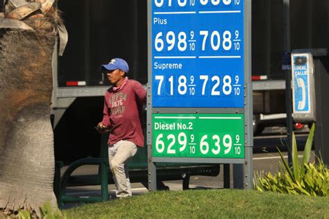 Gas Prices In California Are Retesting Their 2022 Highs Pushing Up