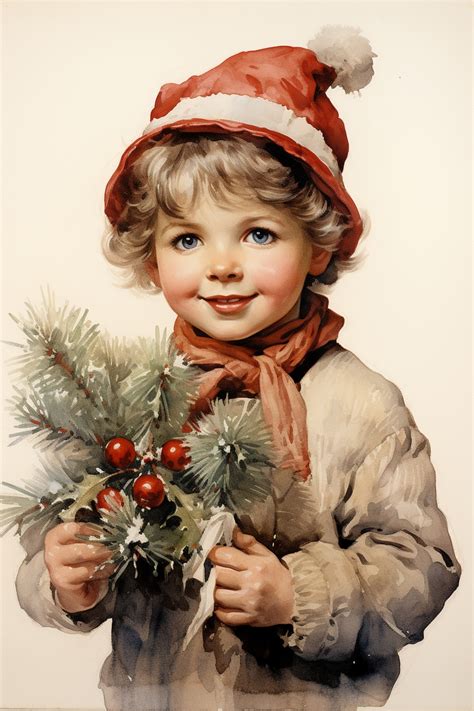 Niños Vintage En Navidad Stock De Foto Gratis Public Domain Pictures
