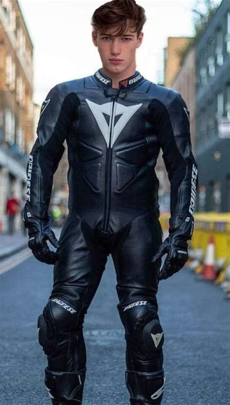SLAVE247READY Sexy Biker Men Motorcycle Leathers Suit Motorcycle
