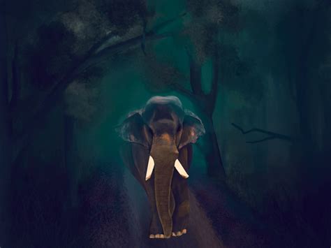 Digital Painting Kerala Elephant By Renjith Ravindran On Dribbble