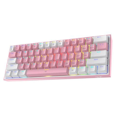 Redragon Fizz K617 60 Pink Mechanical Gaming Keyboard Redragonshop