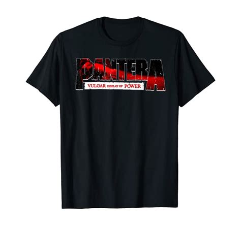 Pantera Official Vulgar Display Of Power Logo Red T Shirt