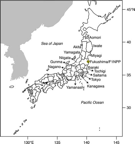 Map showing the location of study sites in Northeast Japan | Download