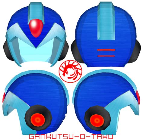 Megaman Zero Helmet Pepakura