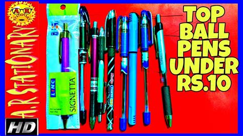 Top Ball Pens Under Rs10 Top Ball Pens Ball Pens Youtube