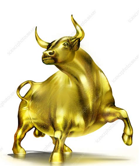 Golden Bull Conceptual Image Stock Image C0299325 Science Photo
