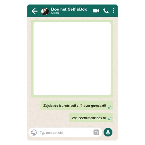 Look-a-Like Whatsapp Frame | SelfieFun.nl (onderdeel van BooqBox Event