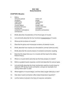 Muscle contraction begins when the nervous system generates a signal. Muscle Contraction Lesson Plans & Worksheets | Lesson Planet