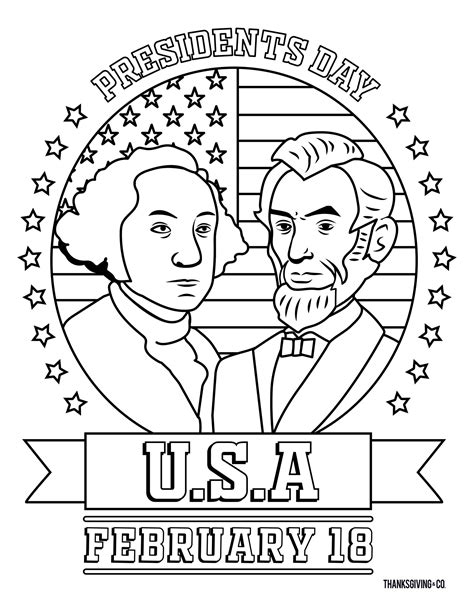 Presidential Sheet Coloring Pages