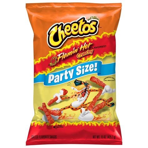 Cheetos Flamin Hot Crunchy Cheese Flavored Snacks Party Size Shop