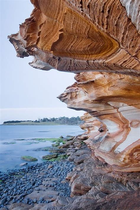 The Awe Inspiring Painted Cliffs In Tasmania Beautiful Places On