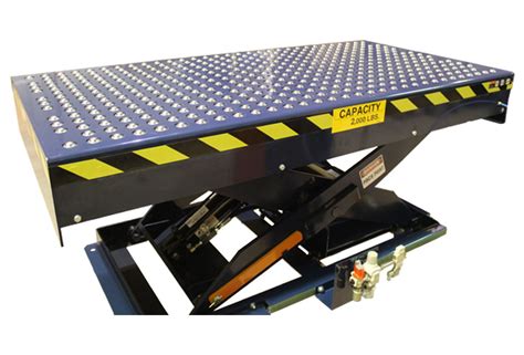 Scissor Lift With Integrated Pop Up Ball Transfer Table Uni Craft Corp