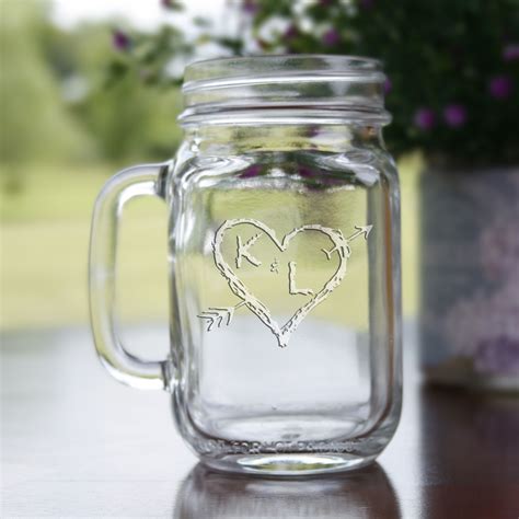 Our Engraved Mason Jar Glass Is The Perfect Wedding T For The Bride