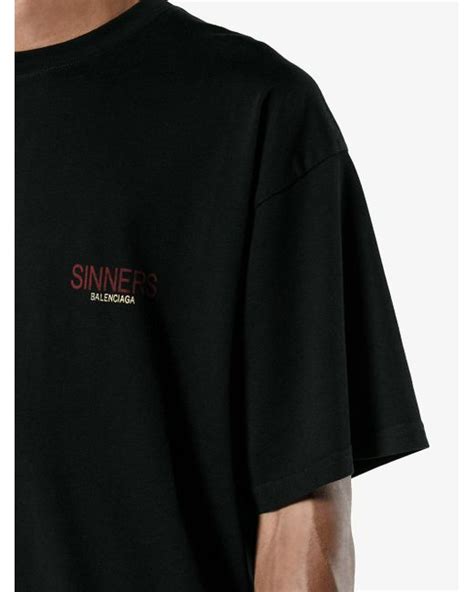 ・ ・ ・ #balenciaga #balenciagaparis #balenciagasinners #sinners #hoodie #paris #fashion #picture #photo 2年前に購入したブルゾン下ろしました 賞味期限切れかも #バレンシアガ #balenciaga. Lyst - Balenciaga Sinners T-shirt in Black for Men - Save 24%