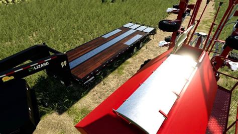 22ft Gooseneck Baling Trailer V11 Trailer Farming Simulator 2022