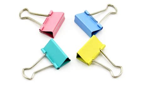 Colorful Fancy Colored Metal Binder Clips Paper Clamp Clips In