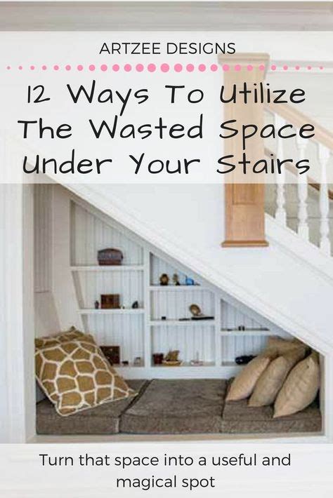 12 Ways To Utilize The Wasted Space Under Your Stairs Diy House