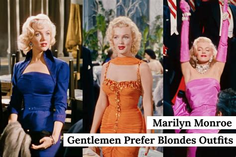 Marilyn Monroe Gentlemen Prefer Blondes Outfits All Her Gorgeous Glam Dresses — Classic