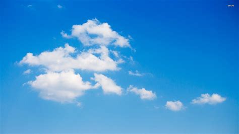 Free Download White Clouds On The Blue Sky Wallpaper Nature Wallpapers
