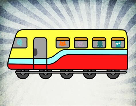Dibujo De Tren De Pasajeros Pintado Por En El Día 24 07 20