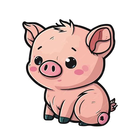 Premium Vector Cute Pig Cartoon Style