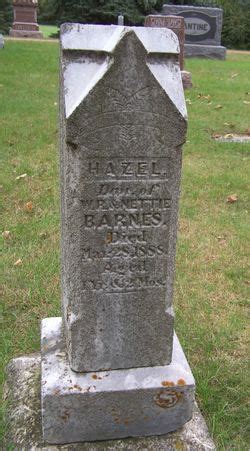 Hazel Barnes 1887 1888 Find A Grave Memorial