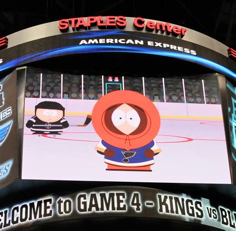 La Kings Fan Eric Cartman Ready To Wack St Louis Blues Fan Kenny From