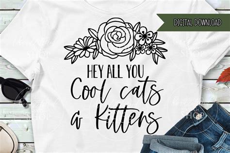 Hey All You Cool Cats And Kittens Svg Png Eps  Dxf Tiger Etsy