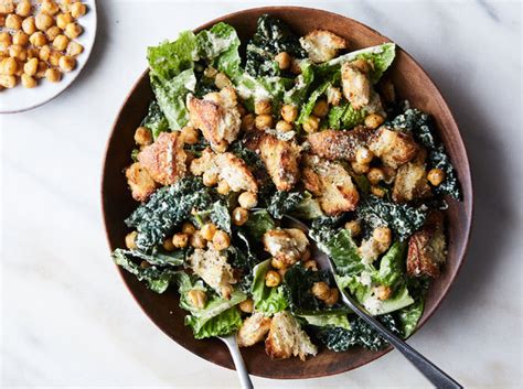 Vegan Caesar Salad With Crisp Chickpeas Recipe Nyt Cooking