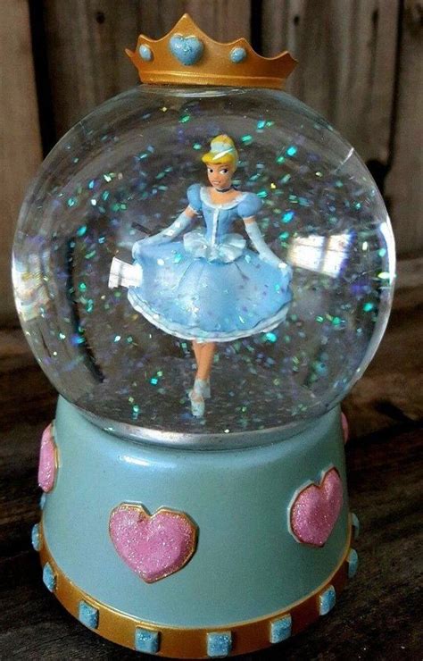 Disney Enesco Cinderella Barbie Swan Lake Ballerina Snow Globe Vintage
