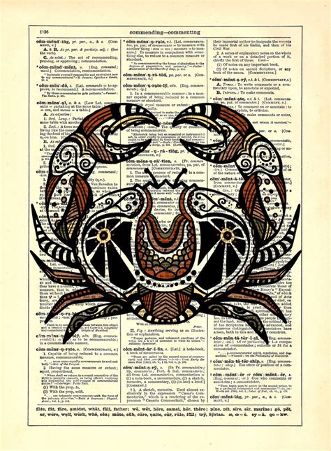 These people love their home and family more than anything else in this world. Cancer Astrology Zodiac Crab Repurposed Upcycled ...