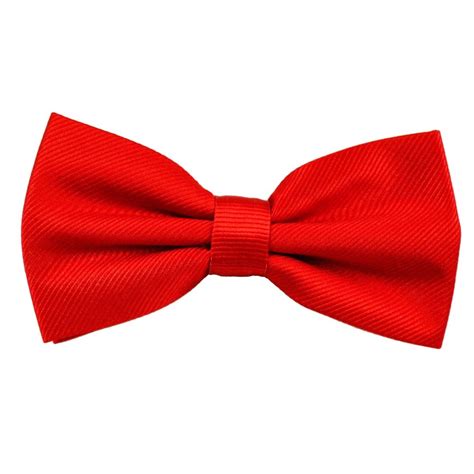 Plain Scarlet Red Mens Silk Bow Tie From Ties Planet Uk