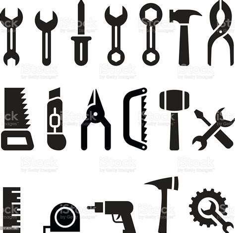 Tools Icon Set Vector Illustration Stock Illustration Download Image
