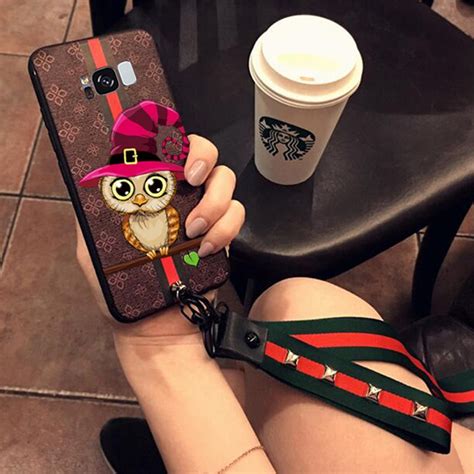 For Samsung S9 Plus Cartoon Phone Case With Phone Strap High Quality