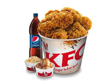 Hand breaded and freshly prepared! KFC bucket PNG