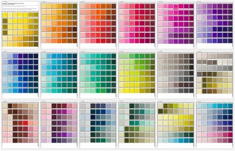 general color chart   printable charts  word