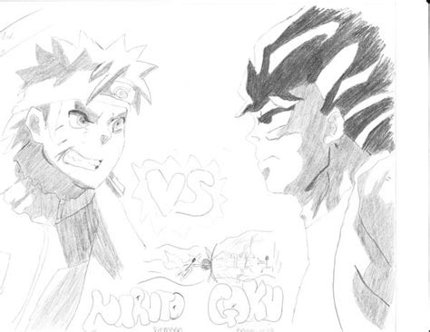 Naruto Vs Goku By Inzanity Arts On Deviantart