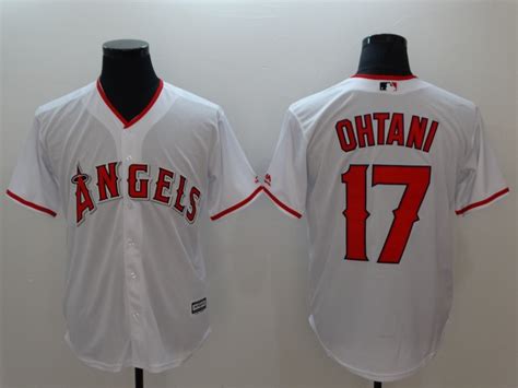Mens Los Angeles Angels 17 Shohei Ohtani Jersey White New Cool Base