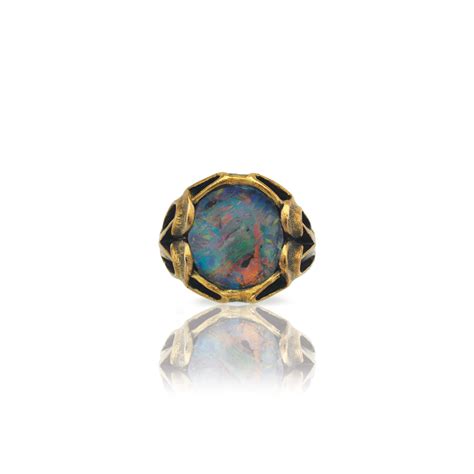 A Black Opal Ring By Louis Comfort Tiffany Tiffany And Co Centering