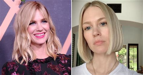 January Jones Bob Haircut 2019 Popsugar Beauty