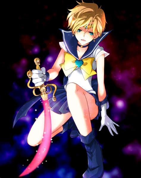 Ten Ou Haruka Sailor Uranus And Super Sailor Uranus Bishoujo Senshi Sailor Moon Drawn By
