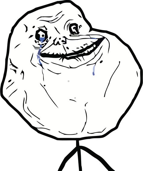 Similar to pensive face, but with a sadder, more hurt expression. Forever Alone | Rage Faces | Pinterest | Sad, Meme and ...