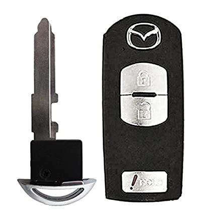Remove the key from the fob by pushing the tiny switch and pulling on the key ring. Mazda Key Battery