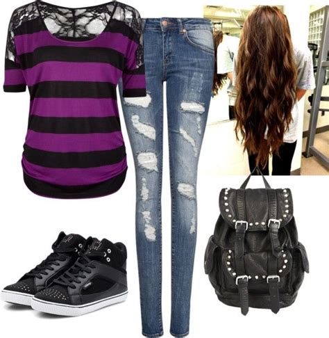 School By Onedirectionfangurl On Polyvore Middle School Outfit