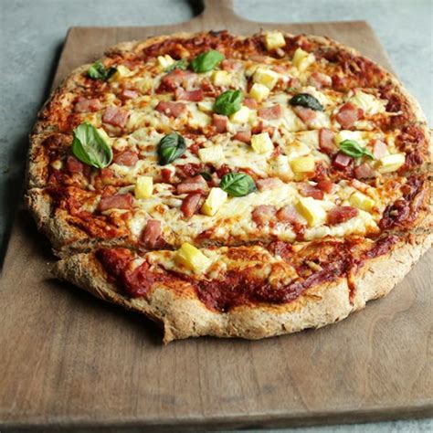 Is there anything better than homemade honey wheat bread? Hawaiian Pizza with Honey Whole Wheat Crust | Bob's Red ...