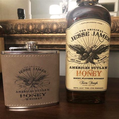 Jesse James Honey Bourbon Flask Mighty Loudjackyljesse James Bourbon