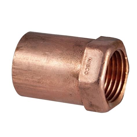 Nibco 1 2 In Copper Threaded Adapter Fittings In The Copper Fittings Department At
