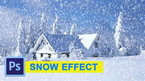 Photoshop Tutorial Snow Effect 2016 Easy And Fast Youtube